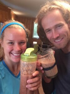 Gabo and Sophie with post kettlebells shakes
