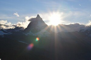 The Matterhorn at sunset