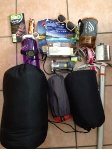 Microadventure supplies