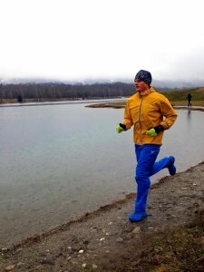Running in the rain, testing the L.I.M gear