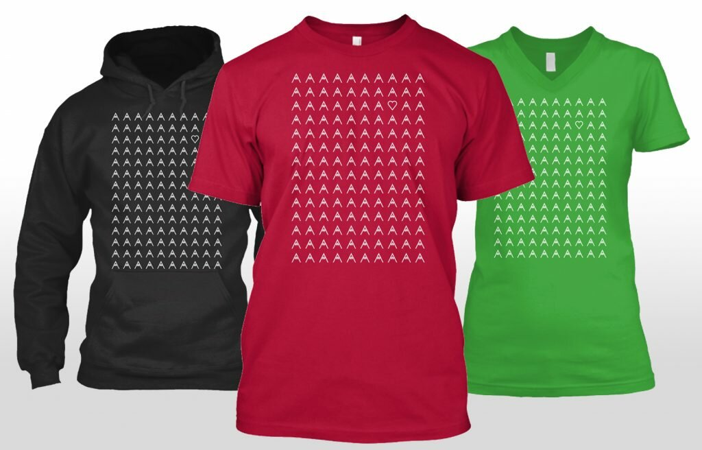 T-shirts, V-Necks, and Hoodies