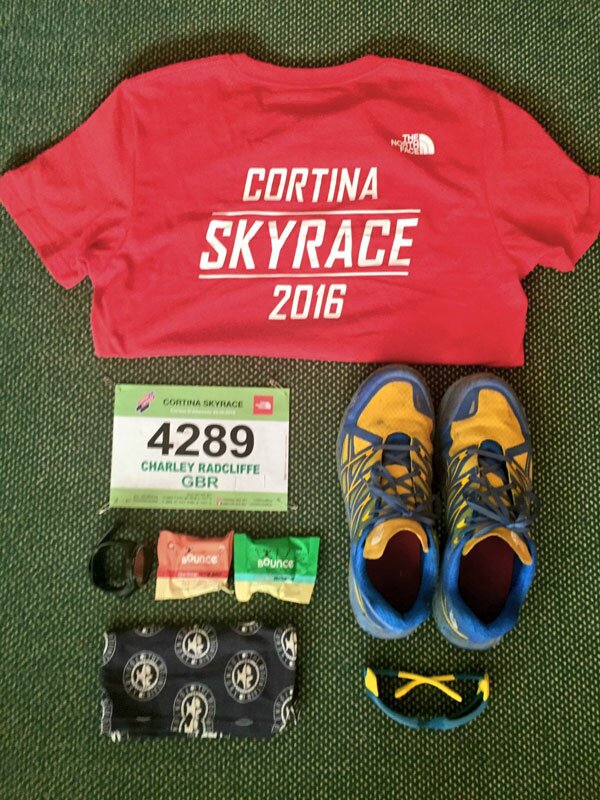 My kit for the Cortina Skyrace