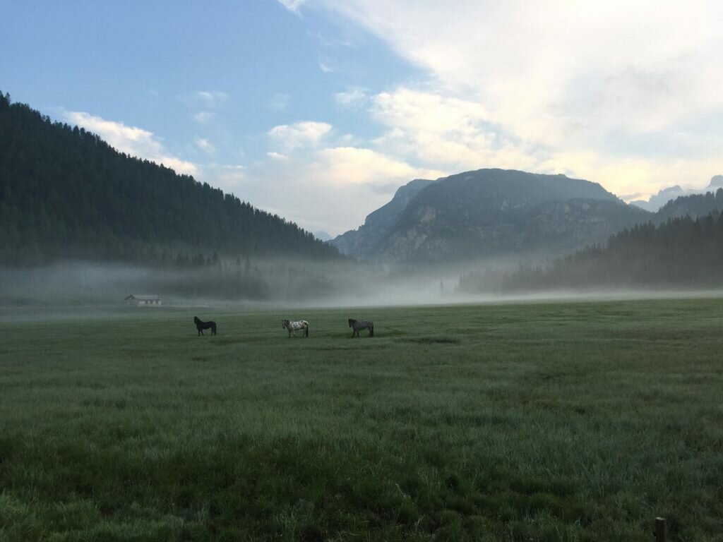 Sunrise in the Dolomites