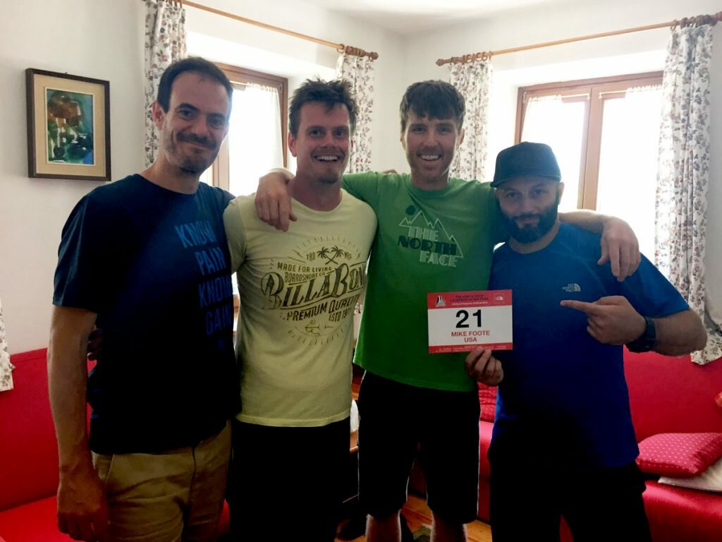 The A-Team - from left to right; Jacques, me, Mike and Valerio