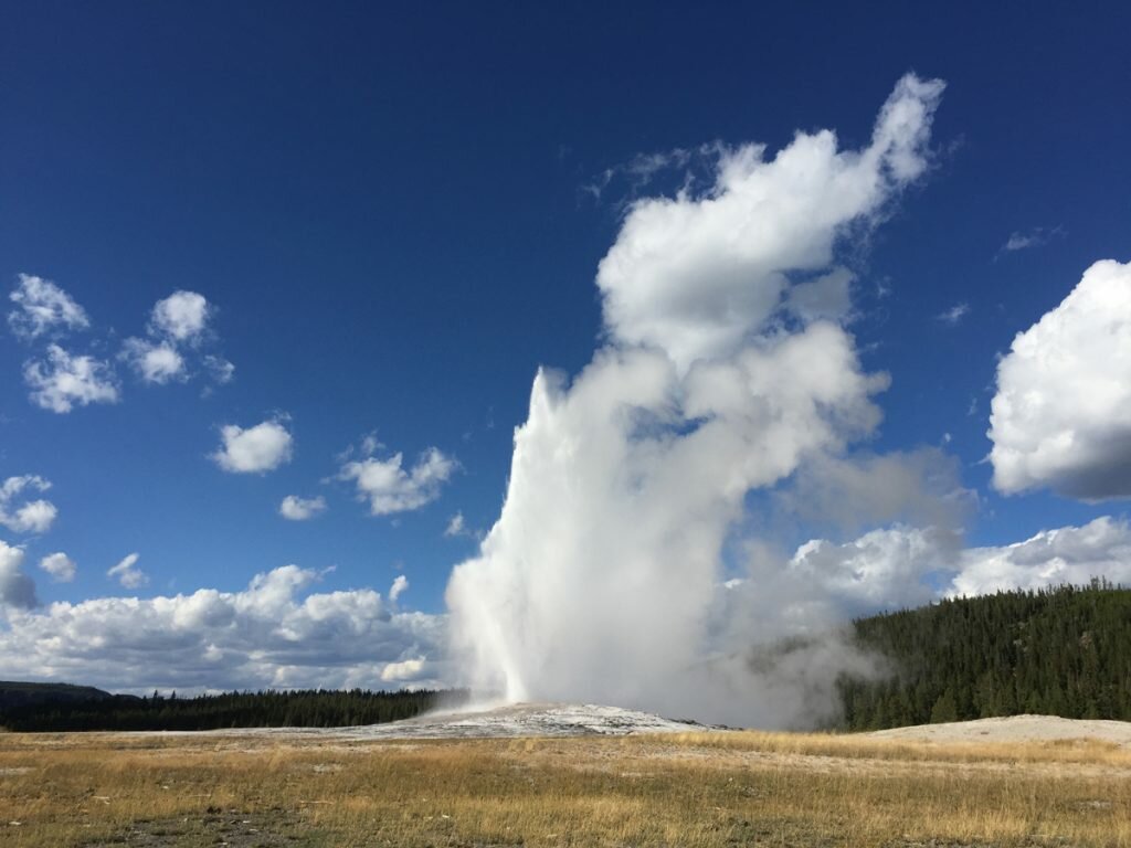 Old Faithful, doing her thing
