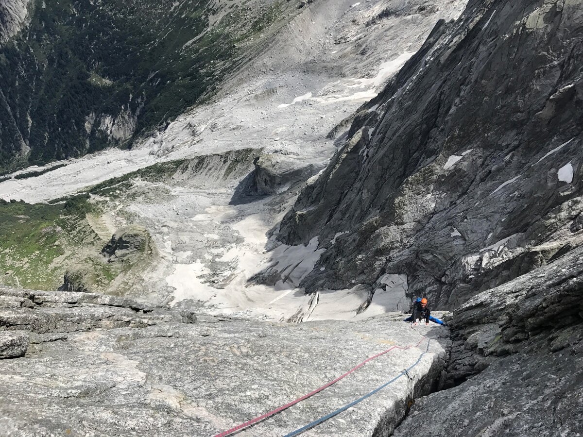 Climbing in a never-ending sea of granite